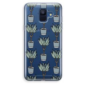 CaseCompany Boompje: Samsung Galaxy A6 (2018) Transparant Hoesje