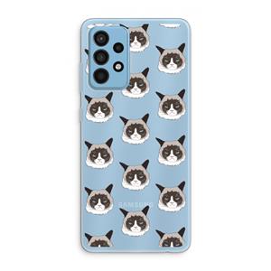 CaseCompany It's a Purrr Case: Samsung Galaxy A52 Transparant Hoesje