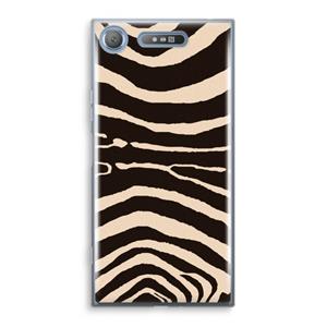 CaseCompany Arizona Zebra: Sony Xperia XZ1 Transparant Hoesje