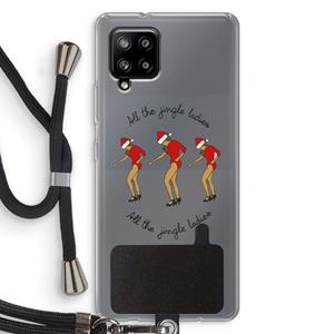 CaseCompany Jingle Ladies: Samsung Galaxy A42 5G Transparant Hoesje met koord