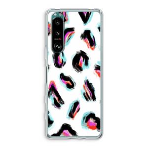 CaseCompany Cheetah color: Sony Xperia 5 III Transparant Hoesje