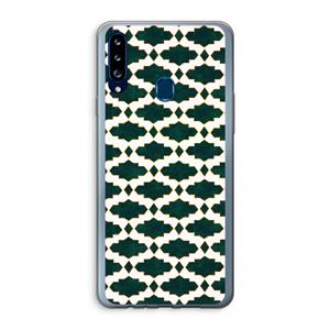 CaseCompany Moroccan tiles: Samsung Galaxy A20s Transparant Hoesje