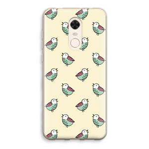 CaseCompany Vogeltjes: Xiaomi Redmi 5 Transparant Hoesje