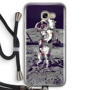 CaseCompany Spaceman: Samsung Galaxy A5 (2017) Transparant Hoesje met koord