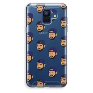 CaseCompany Drake Away: Samsung Galaxy A6 (2018) Transparant Hoesje