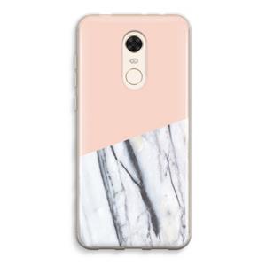 CaseCompany A touch of peach: Xiaomi Redmi 5 Transparant Hoesje