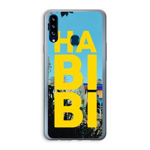 CaseCompany Habibi Majorelle : Samsung Galaxy A20s Transparant Hoesje