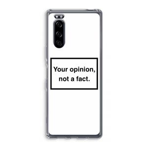 CaseCompany Your opinion: Sony Xperia 5 Transparant Hoesje