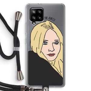 CaseCompany Ashley: Samsung Galaxy A42 5G Transparant Hoesje met koord
