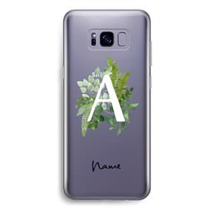 CaseCompany Green Brush: Samsung Galaxy S8 Plus Transparant Hoesje