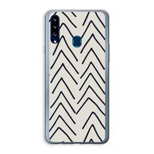 CaseCompany Marrakech Arrows: Samsung Galaxy A20s Transparant Hoesje