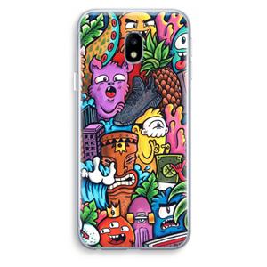CaseCompany Vexx Mixtape: Samsung Galaxy J3 (2017) Transparant Hoesje