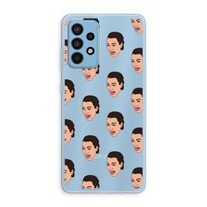 CaseCompany Ugly Cry Call: Samsung Galaxy A52 Transparant Hoesje