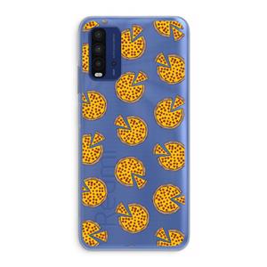 CaseCompany You Had Me At Pizza: Xiaomi Redmi 9T Transparant Hoesje