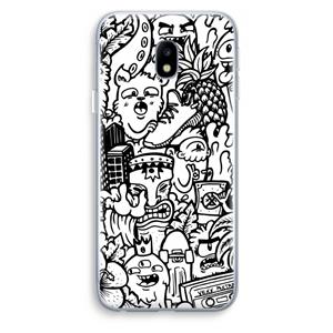 CaseCompany Vexx Mixtape #2: Samsung Galaxy J3 (2017) Transparant Hoesje