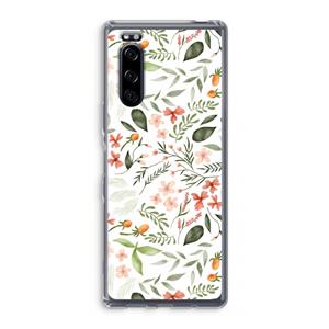 CaseCompany Sweet little flowers: Sony Xperia 5 Transparant Hoesje
