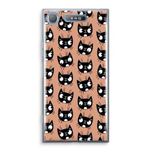 CaseCompany Kat: Sony Xperia XZ1 Transparant Hoesje