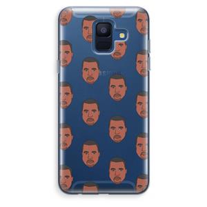 CaseCompany Kanye Call Me℃: Samsung Galaxy A6 (2018) Transparant Hoesje