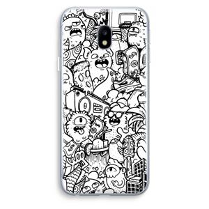 CaseCompany Vexx City #2: Samsung Galaxy J3 (2017) Transparant Hoesje