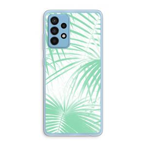 CaseCompany Palmbladeren: Samsung Galaxy A52 Transparant Hoesje