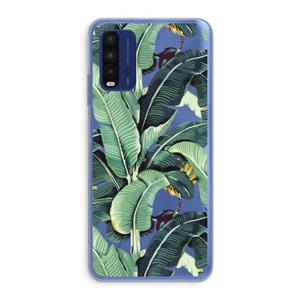 CaseCompany Bananenbladeren: Xiaomi Redmi 9T Transparant Hoesje