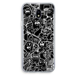 CaseCompany Vexx Black City : Samsung Galaxy J3 (2017) Transparant Hoesje