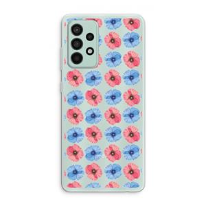 CaseCompany Klaproosjes: Samsung Galaxy A52s 5G Transparant Hoesje