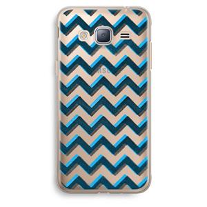 CaseCompany Onderbroken lijn: Samsung Galaxy J3 (2016) Transparant Hoesje