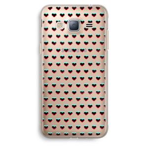 CaseCompany Hartjes: Samsung Galaxy J3 (2016) Transparant Hoesje