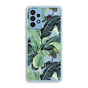CaseCompany Bananenbladeren: Samsung Galaxy A52 Transparant Hoesje