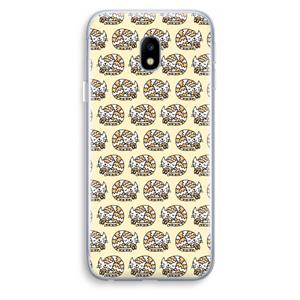 CaseCompany Slapende poes: Samsung Galaxy J3 (2017) Transparant Hoesje