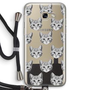 CaseCompany Kitten: Samsung Galaxy A5 (2017) Transparant Hoesje met koord