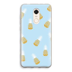 CaseCompany Ananasjes: Xiaomi Redmi 5 Transparant Hoesje