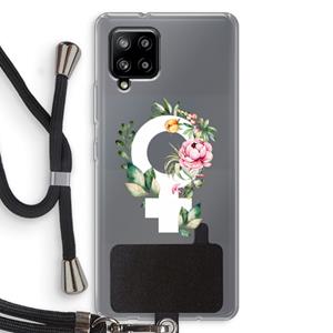 CaseCompany Venus: Samsung Galaxy A42 5G Transparant Hoesje met koord