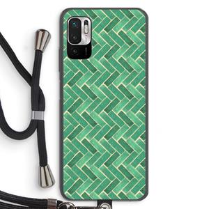 CaseCompany Moroccan tiles 2: Xiaomi Redmi Note 10 5G Transparant Hoesje met koord
