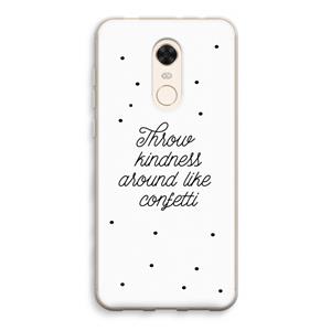 CaseCompany Confetti: Xiaomi Redmi 5 Transparant Hoesje