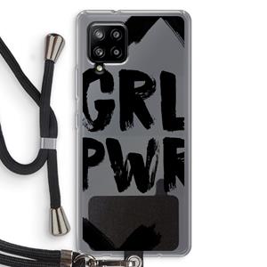 CaseCompany Girl Power #2: Samsung Galaxy A42 5G Transparant Hoesje met koord