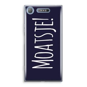 CaseCompany Moatsje!: Sony Xperia XZ1 Transparant Hoesje