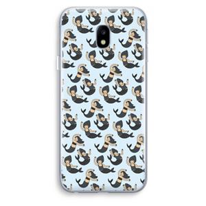CaseCompany Zeemeermin: Samsung Galaxy J3 (2017) Transparant Hoesje