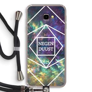 CaseCompany Negenduust ruimte: Samsung Galaxy J4 Plus Transparant Hoesje met koord