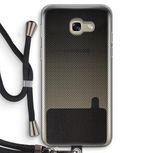 CaseCompany Musketon Halftone: Samsung Galaxy A5 (2017) Transparant Hoesje met koord