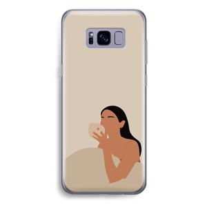 CaseCompany Fresh coffee: Samsung Galaxy S8 Plus Transparant Hoesje