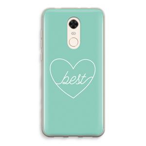 CaseCompany Best heart pastel: Xiaomi Redmi 5 Transparant Hoesje