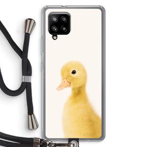 CaseCompany Duke: Samsung Galaxy A42 5G Transparant Hoesje met koord