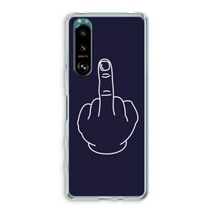 CaseCompany F**k U: Sony Xperia 5 III Transparant Hoesje