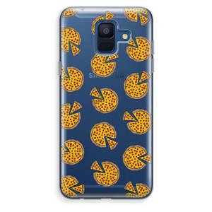 CaseCompany You Had Me At Pizza: Samsung Galaxy A6 (2018) Transparant Hoesje