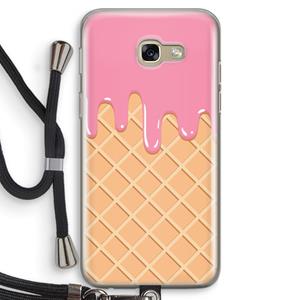 CaseCompany Ice cream: Samsung Galaxy A5 (2017) Transparant Hoesje met koord