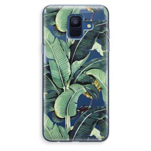 CaseCompany Bananenbladeren: Samsung Galaxy A6 (2018) Transparant Hoesje