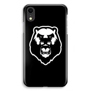 CaseCompany Angry Bear (black): iPhone XR Volledig Geprint Hoesje