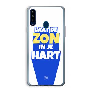 CaseCompany Laat de zon in je hart: Samsung Galaxy A20s Transparant Hoesje